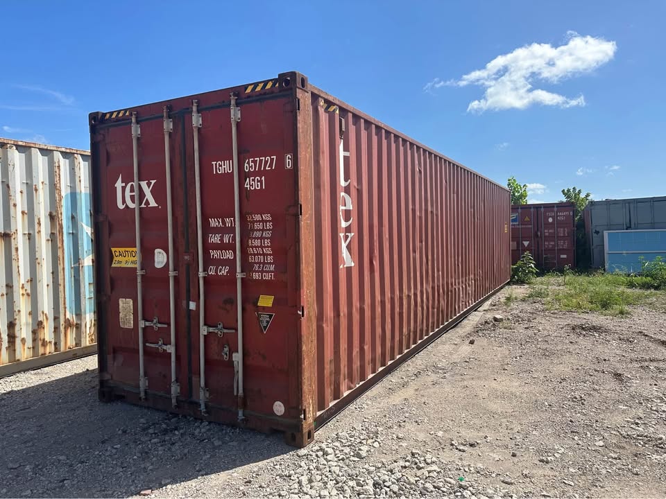 Used 40 High Cube Shipping Container – Solid & Spacious!