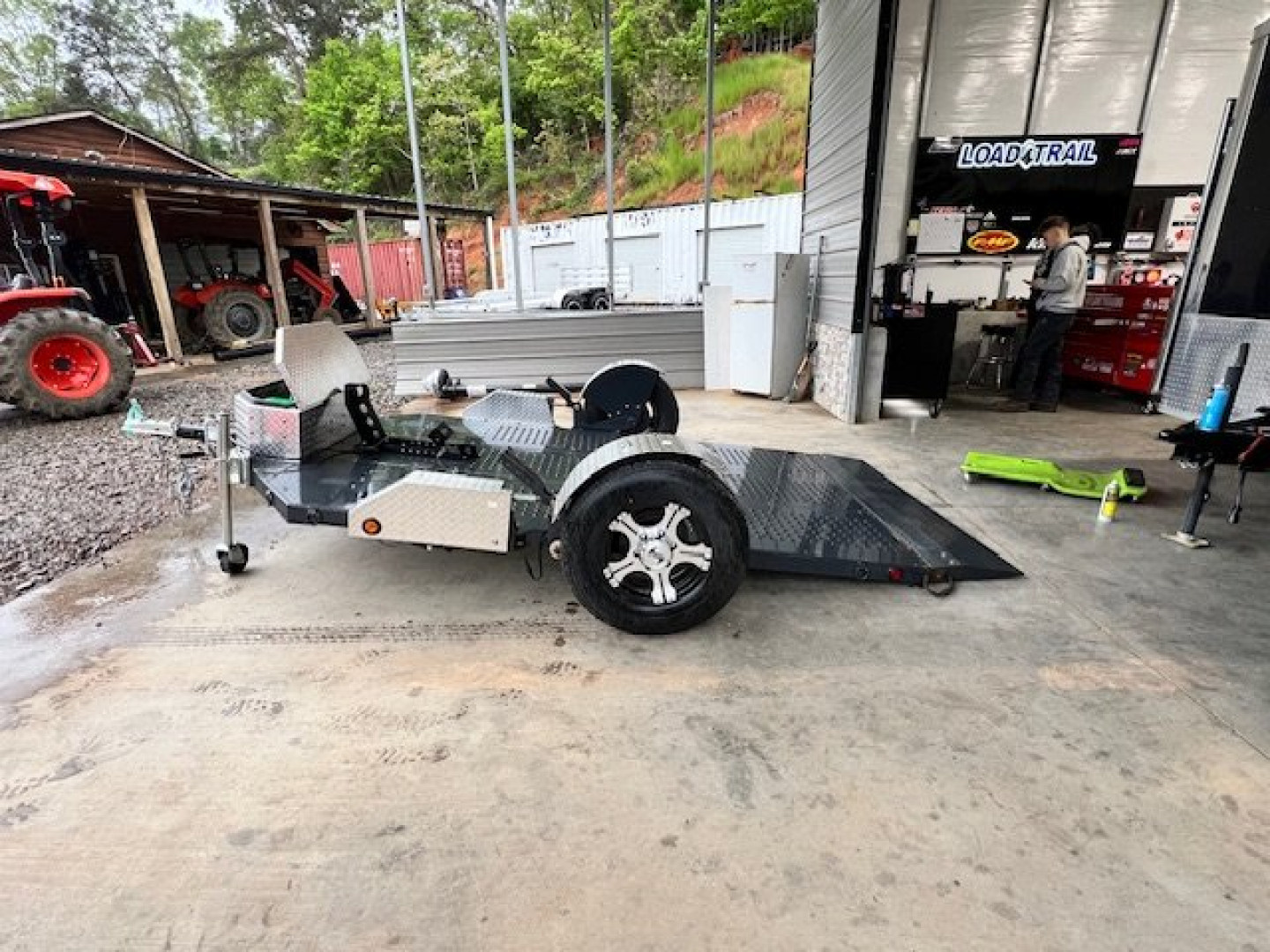 New2024 OUTLAW TRAILERS 9' Hillcrest Hyd. Drop Deck Motorcycle Trailer Utility Trailer - Image 14