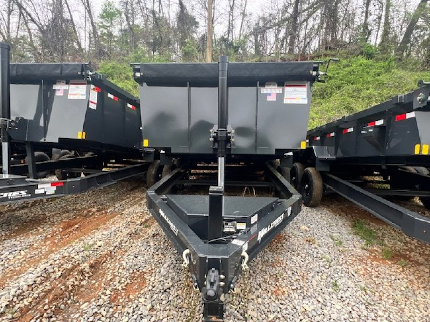 NewHillcrest Dump 7x14 14K 40" W/ Hyd Jack & HD Tube Ramps - Image 13