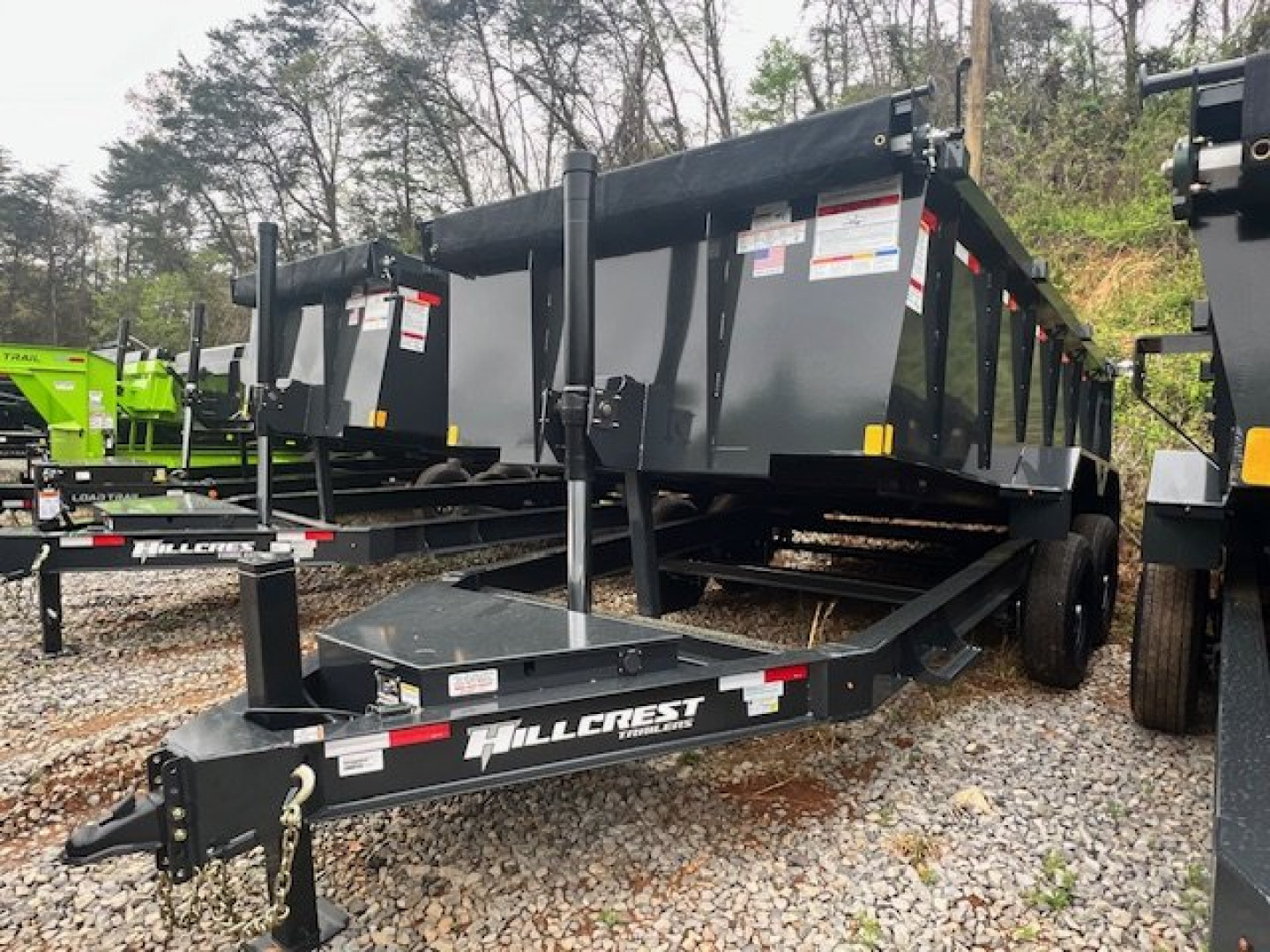 NewHillcrest Dump 7x14 14K 40" W/ Hyd Jack & HD Tube Ramps