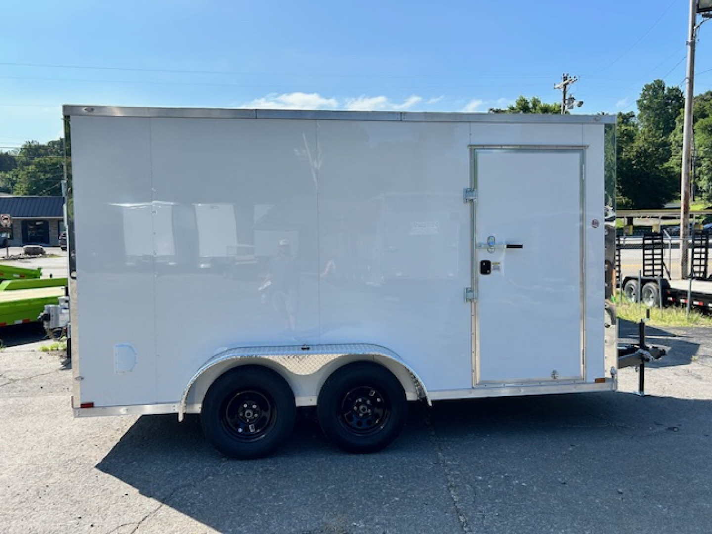 New2025 Outlaw Trailers 7x14 7k Cargo / Enclosed Trailer W/E trac on walls - Image 7