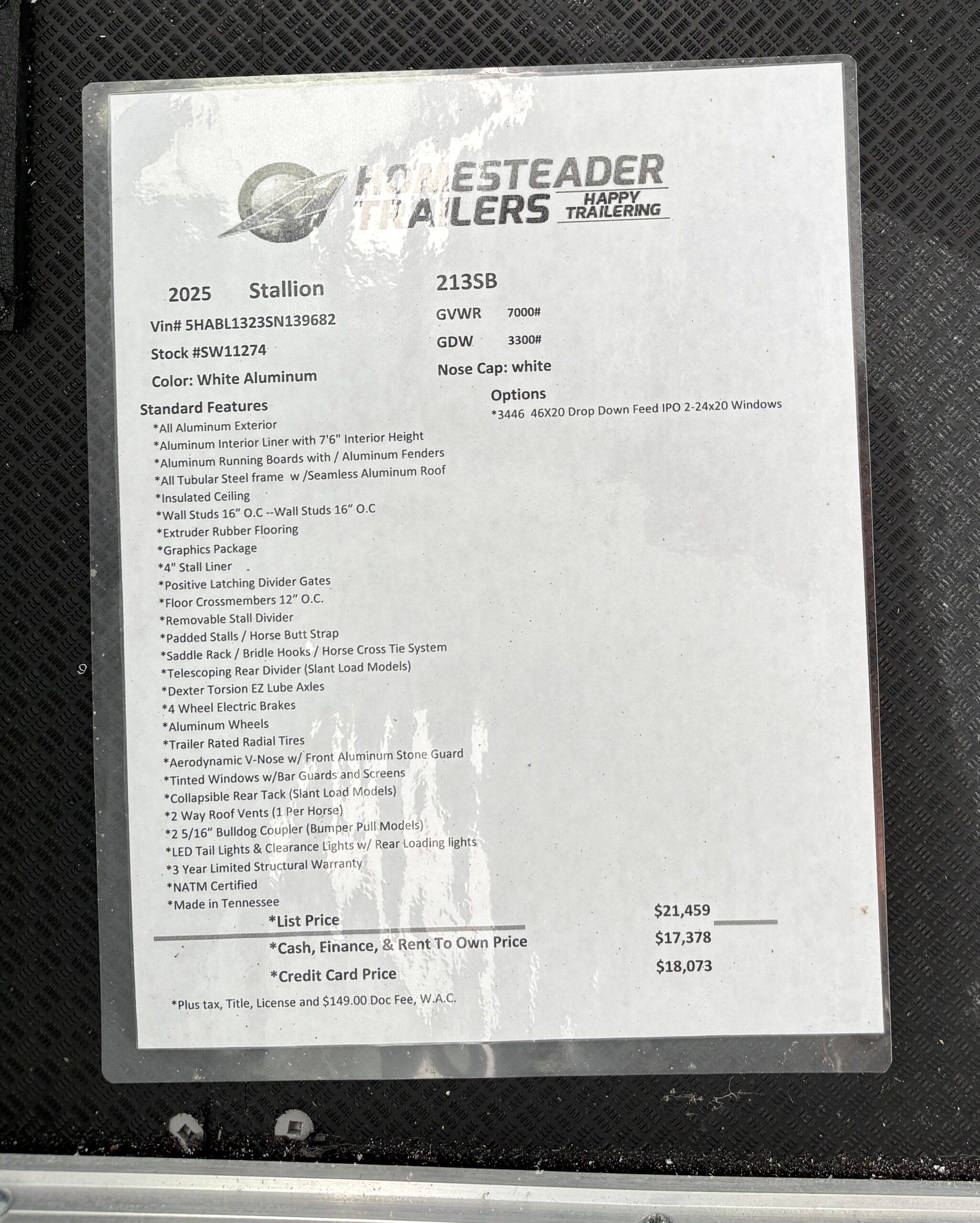 2025 HOMESTEADER STALLION 2 HORSE SLANT LOAD - BUMPER 213SB - Image 3